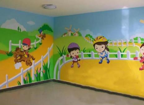 大渡口幼儿园墙体彩绘制作流程及注意事项